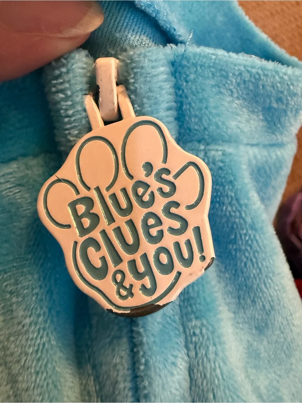 Toddler Blues Clues Halloween costume with hood EUC Size 2T